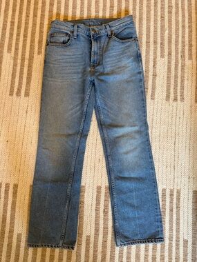 B SIDES Women’s  Straight Fit Blue Jeans